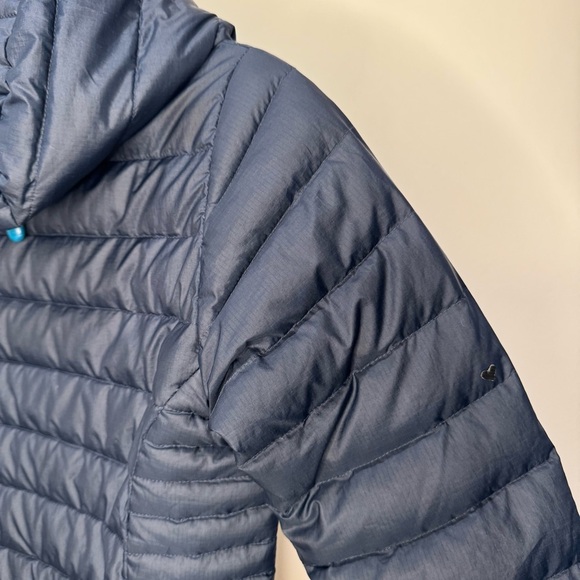 Patagonia Down Sweater Hoody Puffer Jacket Navy / Turquoise Blue Women’s XS - Picture 8 of 14
